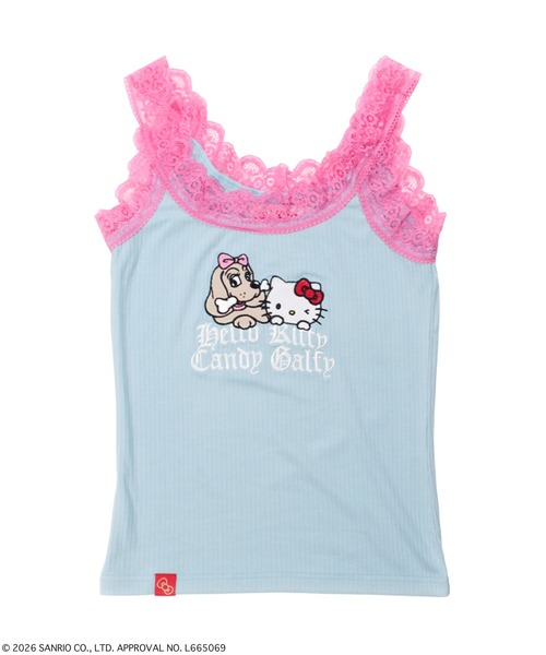 GALFY(ガルフィー)の「GALFY-仲子レースタンク(タンクトップ・レディース・ピンク/ホワイト/サックスブルー/ブラック・FREE)」の15枚目の写真