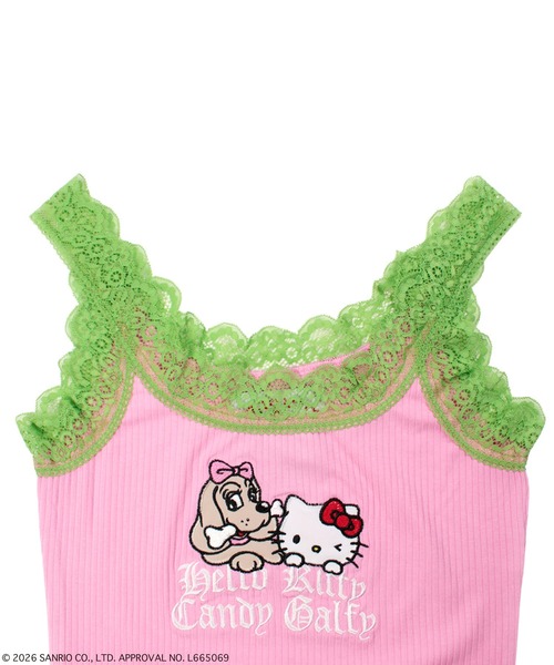 GALFY(ガルフィー)の「GALFY-仲子レースタンク(タンクトップ・レディース・ピンク/ホワイト/サックスブルー/ブラック・FREE)」の17枚目の写真