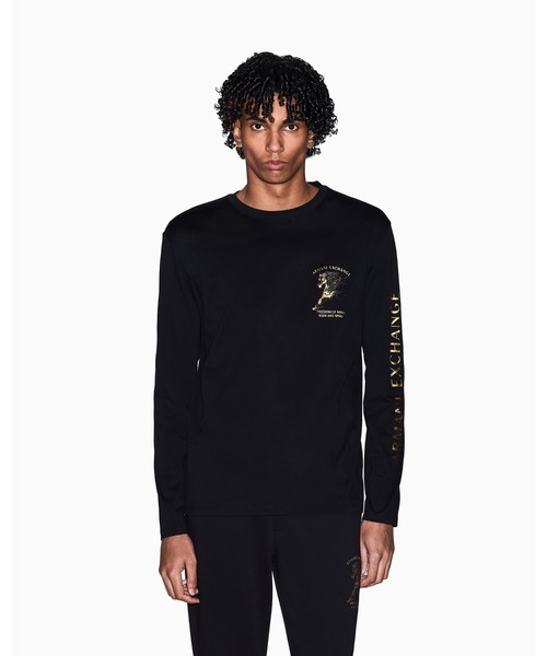 ARMANI EXCHANGE（アルマーニエクスチェンジ）の「【A|X アルマーニ エクスチェンジ】＜CHINESE NEW YEAR CAPSULE＞AXロゴ ホースデザイン 長袖クルーネックTシャツ/REGULAR（Tシャツ/カットソー・メンズ・ブラック・X-SMALL/X-LARGE/SMALL/MEDIUM/LARGE）」の5枚目の写真