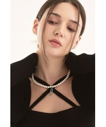 HHIPS（ダブルヒップス）の「シグニチャー衣類ピンネックレス（淡水パール）（ネックレス）」