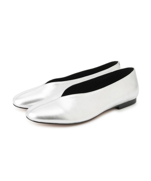 REMME(レメ)の「【REMME/レメ】SHEEP LEATHERフラットシューズ(パンプス・レディース・シルバー/オフホワイト/ブラック・40/38/36)」の14枚目の写真