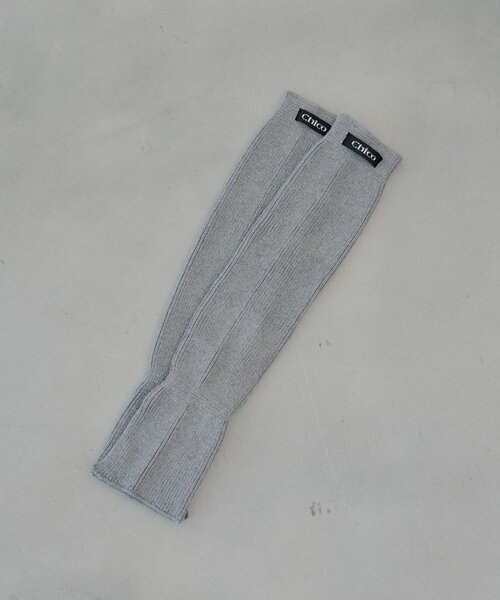 Chico（チコ）の「リブルーズレッグウォーマー（レッグウォーマー・レディース・グレー/ベージュ/アイボリー・FREE）」の2枚目の写真