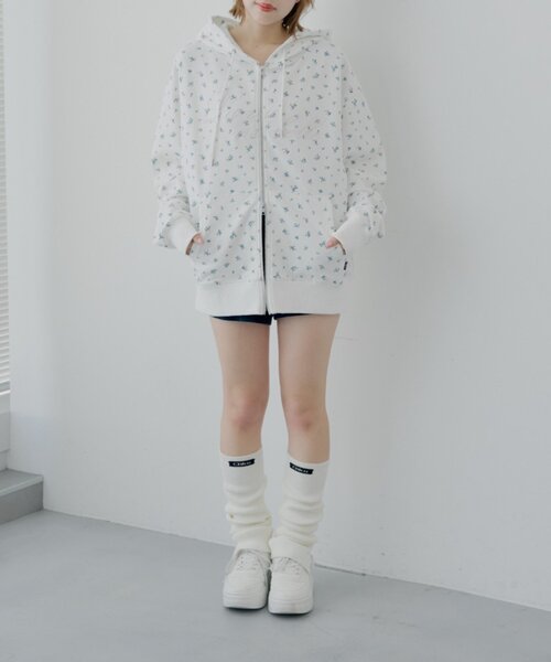 Chico（チコ）の「リブルーズレッグウォーマー（レッグウォーマー・レディース・グレー/ベージュ/アイボリー・FREE）」の6枚目の写真