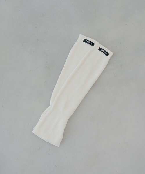 Chico（チコ）の「リブルーズレッグウォーマー（レッグウォーマー・レディース・グレー/ベージュ/アイボリー・FREE）」の8枚目の写真