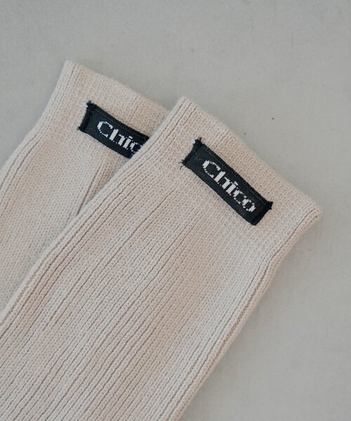 Chico（チコ）の「リブルーズレッグウォーマー（レッグウォーマー・レディース・グレー/ベージュ/アイボリー・FREE）」の12枚目の写真