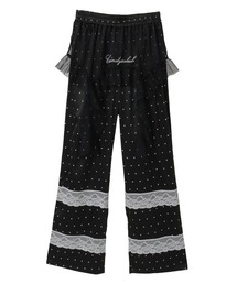 Candy Stripper（キャンディストリッパー）の「LACE TRIM LAYERED DOT SATIN パンツ（その他パンツ）」