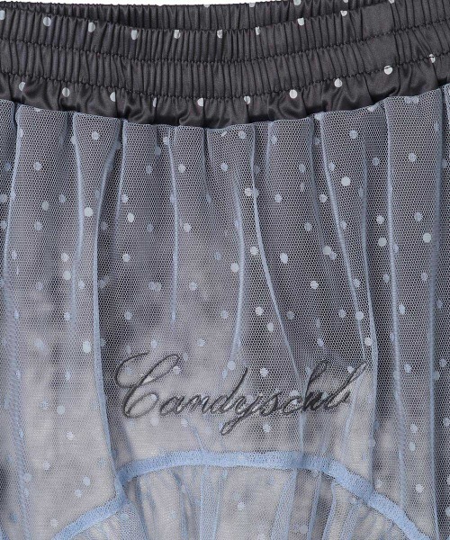 Candy Stripper(キャンディストリッパー)の「LACE TRIM LAYERED DOT SATIN パンツ(その他パンツ・レディース・チャコール/ブラック/アイボリー・FREE)」の16枚目の写真