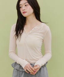 bita. | ヘンリーネックフーディーロンT(Tシャツ/カットソー)
