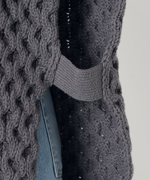 IENA（イエナ）の「チルデンマントプルオーバー（ニット/セーター・レディース・ホワイト/チャコールグレー・FREE）」の11枚目の写真