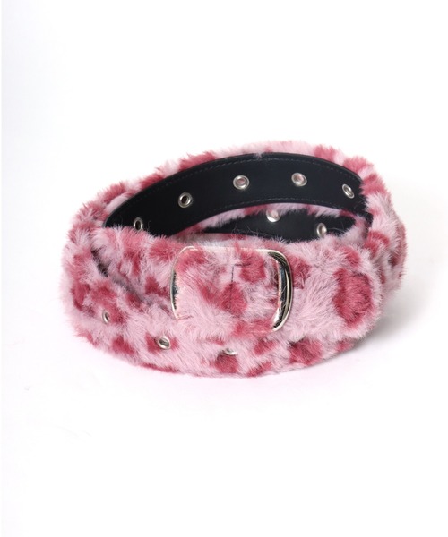 VISION STREET WEAR(ヴィジョンストリートウェア)の「VISION STREET WEAR(ヴィジョンストリートウェア)FUR BELT/フェイクファーベルト/ヒョウ柄 無地/ユニセックス(ベルト・レディース・パープル/ブラウン系その他/グリーン系その他/ピンク系その他/イエロー/ブラック/グレー系その他/ピンク系その他2・FREE)」の8枚目の写真