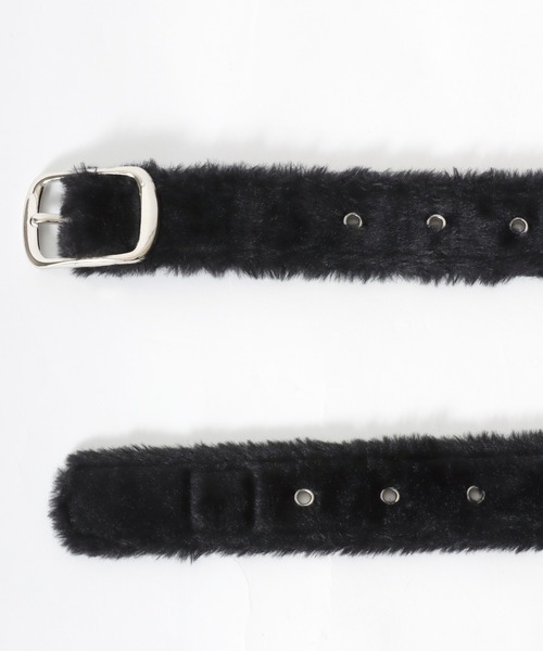 VISION STREET WEAR(ヴィジョンストリートウェア)の「VISION STREET WEAR(ヴィジョンストリートウェア)FUR BELT/フェイクファーベルト/ヒョウ柄 無地/ユニセックス(ベルト・レディース・パープル/ブラウン系その他/グリーン系その他/ピンク系その他/イエロー/ブラック・FREE)」の22枚目の写真