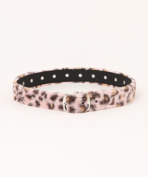 VISION STREET WEAR(ヴィジョンストリートウェア)の「VISION STREET WEAR(ヴィジョンストリートウェア)FUR BELT/フェイクファーベルト/ヒョウ柄 無地/ユニセックス(ベルト・レディース・パープル/ブラウン系その他/グリーン系その他/ピンク系その他/イエロー/ブラック・FREE)」の13枚目の写真