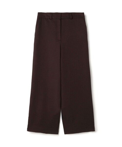 BALLSEY(ボールジィ)の「パウダリーストレッチツイル セミワイドパンツ(その他パンツ・レディース・ホワイト/ダークブラウン/ダークグレー・34/36/38/32)」の1枚目の写真