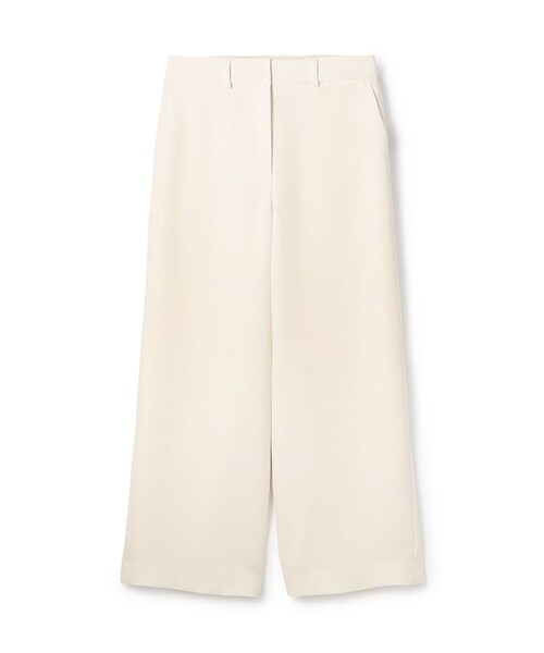 BALLSEY(ボールジィ)の「パウダリーストレッチツイル セミワイドパンツ(その他パンツ・レディース・ホワイト/ダークブラウン/ダークグレー・34/36/38/32)」の2枚目の写真