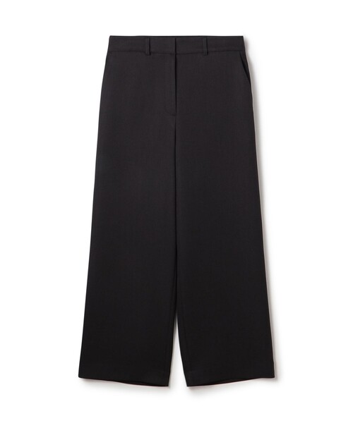 BALLSEY(ボールジィ)の「パウダリーストレッチツイル セミワイドパンツ(その他パンツ・レディース・ホワイト/ダークブラウン/ダークグレー・34/36/38/32)」の3枚目の写真