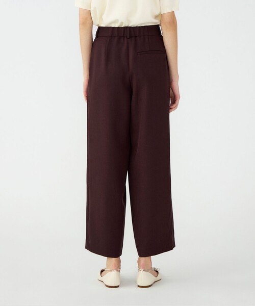 BALLSEY(ボールジィ)の「パウダリーストレッチツイル セミワイドパンツ(その他パンツ・レディース・ホワイト/ダークブラウン/ダークグレー・34/36/38/32)」の4枚目の写真