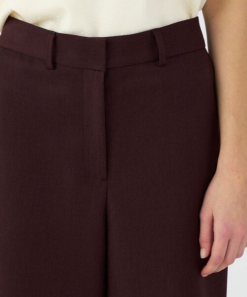 BALLSEY(ボールジィ)の「パウダリーストレッチツイル セミワイドパンツ(その他パンツ・レディース・ホワイト/ダークブラウン/ダークグレー・34/36/38/32)」の5枚目の写真