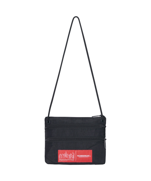 NOMANUAL(NOMANUAL)の「NM x MP TRIPPLE ZIPPER SACOCHE BAG - WASHED BLACK(メッセンジャーバッグ・レディース・その他・FREE)」の1枚目の写真