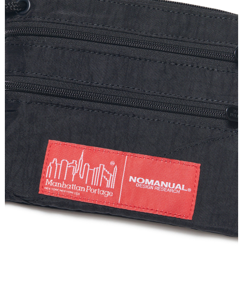 NOMANUAL(NOMANUAL)の「NM x MP TRIPPLE ZIPPER SACOCHE BAG - WASHED BLACK(メッセンジャーバッグ・レディース・その他・FREE)」の3枚目の写真