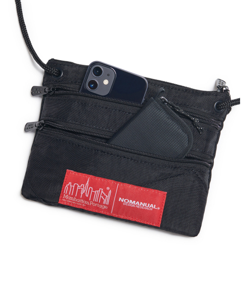 NOMANUAL(NOMANUAL)の「NM x MP TRIPPLE ZIPPER SACOCHE BAG - WASHED BLACK(メッセンジャーバッグ・レディース・その他・FREE)」の4枚目の写真
