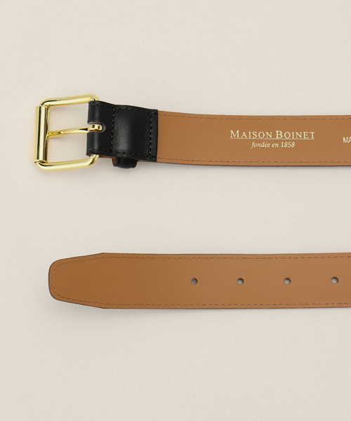 IENA（イエナ）の「《追加2》MAISON BOINET LETHER BELT ベルト 94146G（ベルト・レディース・ブラック・80/85）」の9枚目の写真