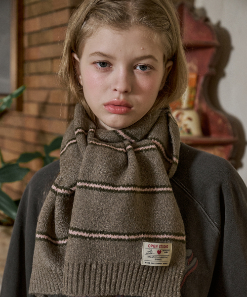専用　MONCLER ストライプマフラー グレー セール】ココストライプマフラーグレー（マフラー）｜CPGN STUDIO