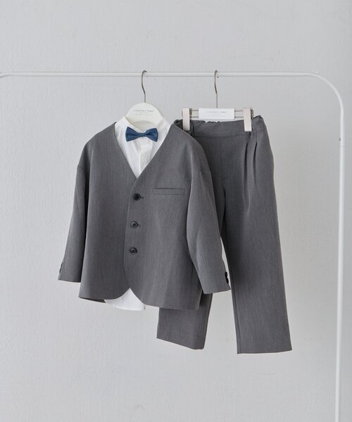 CIAOPANIC TYPY（チャオパニックティピー）の「【KIDS】【フォーマル・セレモニー】洗える 蝶ネクタイ付きシャツセット（シャツ/ブラウス・キッズ・ホワイト・SMALL/MEDIUM）」の9枚目の写真