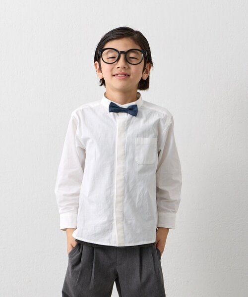CIAOPANIC TYPY（チャオパニックティピー）の「【KIDS】【フォーマル・セレモニー】洗える 蝶ネクタイ付きシャツセット（シャツ/ブラウス・キッズ・ホワイト・SMALL/MEDIUM）」の22枚目の写真
