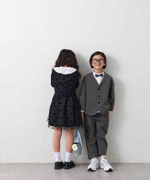 CIAOPANIC TYPY（チャオパニックティピー）の「【KIDS】【フォーマル・セレモニー】洗える 蝶ネクタイ付きシャツセット（シャツ/ブラウス・キッズ・ホワイト・SMALL/MEDIUM）」の12枚目の写真