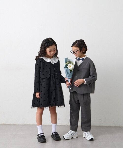 CIAOPANIC TYPY（チャオパニックティピー）の「【KIDS】【フォーマル・セレモニー】洗える 蝶ネクタイ付きシャツセット（シャツ/ブラウス・キッズ・ホワイト・SMALL/MEDIUM）」の11枚目の写真