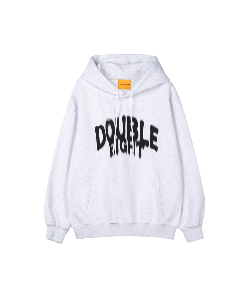 DOUBLE EIGHT（ダブルエイト）の「スプレーロゴフードパーカー（ホワイトメランジ）（パーカー・メンズ・ホワイト・FREE）」の5枚目の写真