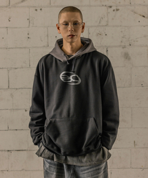 BURNING CAPONE（バーニングカポネ）の「BCロゴストリングフードパーカー ブラック（パーカー）」