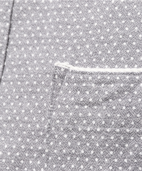 ikka（イッカ）の「MIXアムンゼンドットレギュラーシャツ（シャツ/ブラウス・メンズ・スモークグレー/ネイビー/ホワイト・MEDIUM/SMALL/LARGE/X-LARGE）」の11枚目の写真