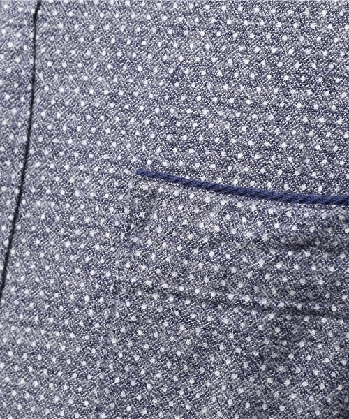 ikka（イッカ）の「MIXアムンゼンドットレギュラーシャツ（シャツ/ブラウス・メンズ・スモークグレー/ネイビー/ホワイト・MEDIUM/SMALL/LARGE/X-LARGE）」の12枚目の写真