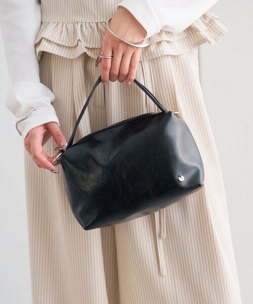 チャーム付きダブルハンドルミニBAG（トートバッグ）｜mystic