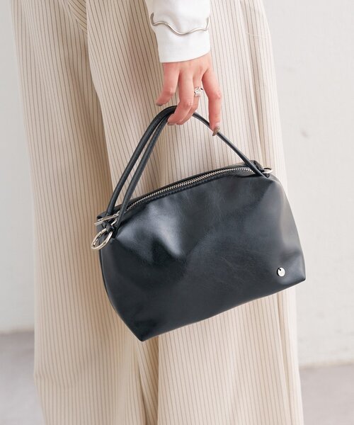 mystic（ミスティック）の「チャーム付きダブルハンドルミニＢＡＧ（トートバッグ・レディース・キャメル/ブラック・ONE SIZE）」の5枚目の写真