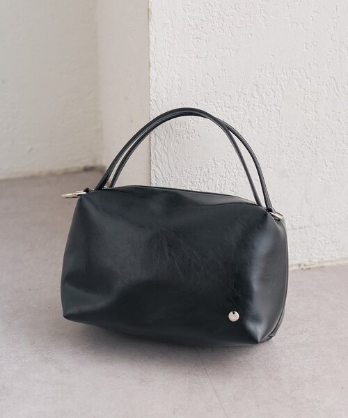 mystic（ミスティック）の「チャーム付きダブルハンドルミニＢＡＧ（トートバッグ・レディース・キャメル/ブラック・ONE SIZE）」の6枚目の写真
