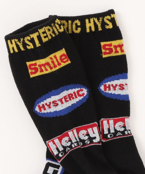 HYSTERIC MINI（ヒステリックミニ）の「HYSTERIC LOGO ソックス（ソックス/靴下・キッズ・ブラック/ホワイト/ライム・16/19/22/13）」の5枚目の写真
