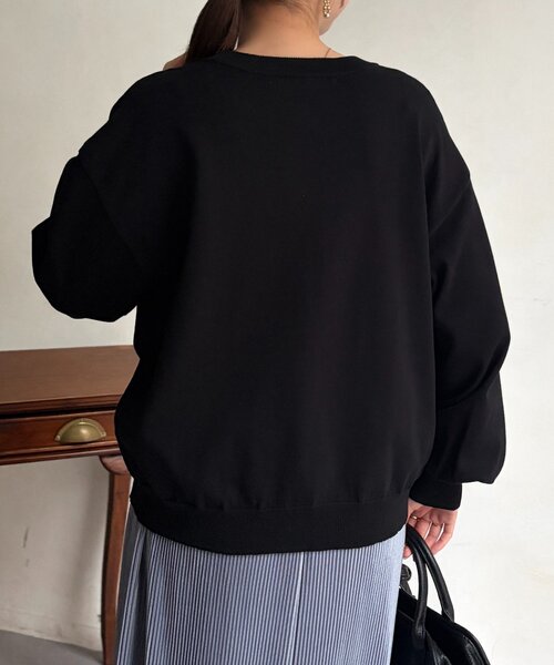 Chez toi（シェトワ）の「ニュアンスゴールドボタンカーディガン（カーディガン/ボレロ・レディース・ブルー/ブラック/アイボリー/ライム・FREE）」の8枚目の写真