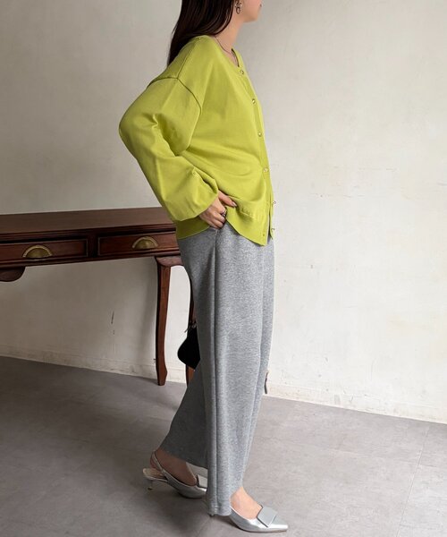 Chez toi（シェトワ）の「ニュアンスゴールドボタンカーディガン（カーディガン/ボレロ・レディース・ブルー/ブラック/アイボリー/ライム・FREE）」の19枚目の写真