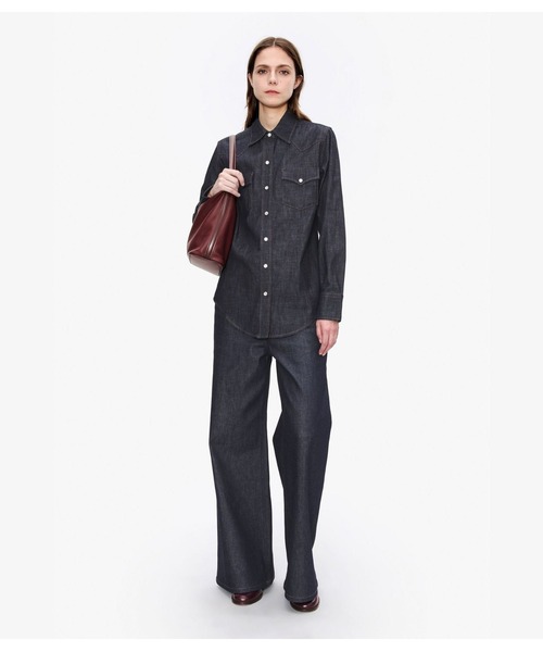 A.P.C.（アーペーセー）の「CHEMISE WESTERN（シャツ/ブラウス・レディース・インディゴブルー・34/36/38）」の2枚目の写真