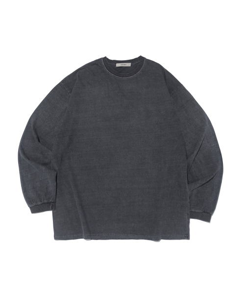 CARGOBROS FOR WOMAN(カーゴブロスフォーウィメン)の「ピグメントシボリオーバーフィット長袖Tシャツ(ブルー)(Tシャツ/カットソー・レディース・その他・FREE)」の1枚目の写真