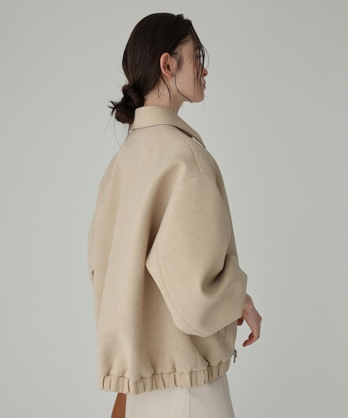 BABYLONE（バビロン）の「ライトボンディングブルゾン（ブルゾン・レディース・ベージュ/チャコール・フリー）」の16枚目の写真