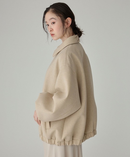 BABYLONE（バビロン）の「ライトボンディングブルゾン（ブルゾン・レディース・ベージュ/チャコール・フリー）」の15枚目の写真