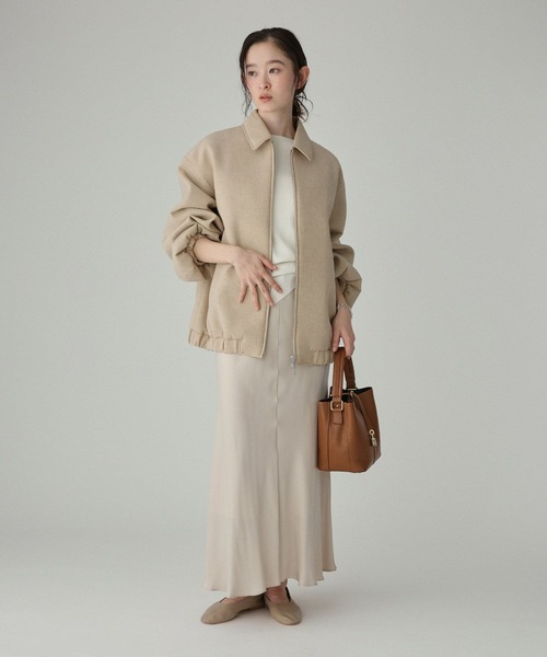 BABYLONE（バビロン）の「ライトボンディングブルゾン（ブルゾン・レディース・ベージュ/チャコール・フリー）」の18枚目の写真