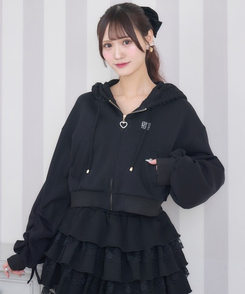 セットアップ対応】フードフリルパーカー（パーカー）｜couture BY