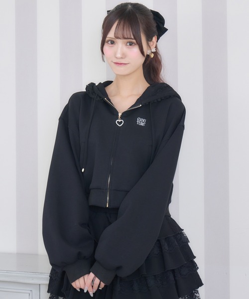 セットアップ対応】フードフリルパーカー（パーカー）｜couture BY