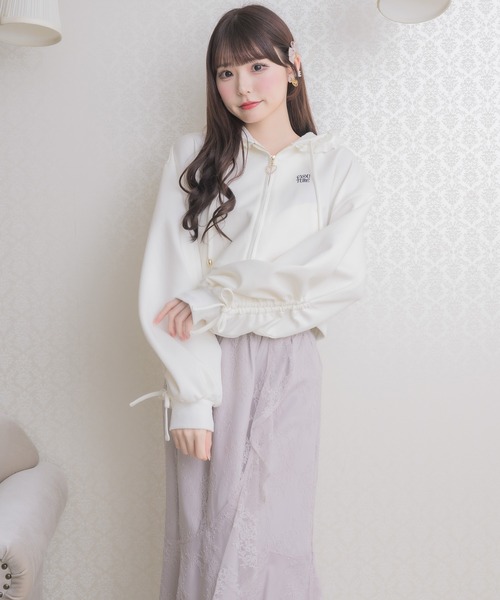 セットアップ対応】フードフリルパーカー（パーカー）｜couture BY