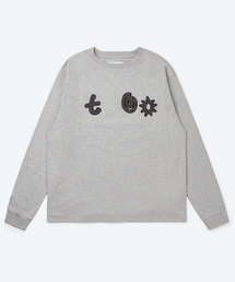 TONY LAWRENCE（トニーローレンス）の「アプリケパッチロングスリーブメランジグレー（Tシャツ/カットソー）」