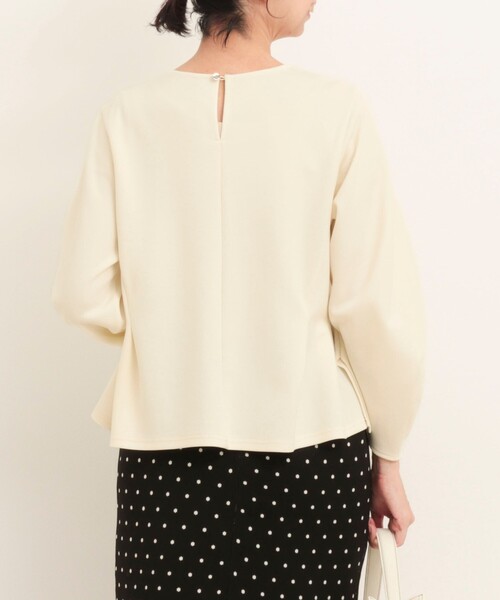 MICO COULIER（ミコクリエ）の「《セットアップ対応》サンディカットジョーゼットブラウス（シャツ/ブラウス・レディース・ネイビー/オフホワイト・38）」の10枚目の写真